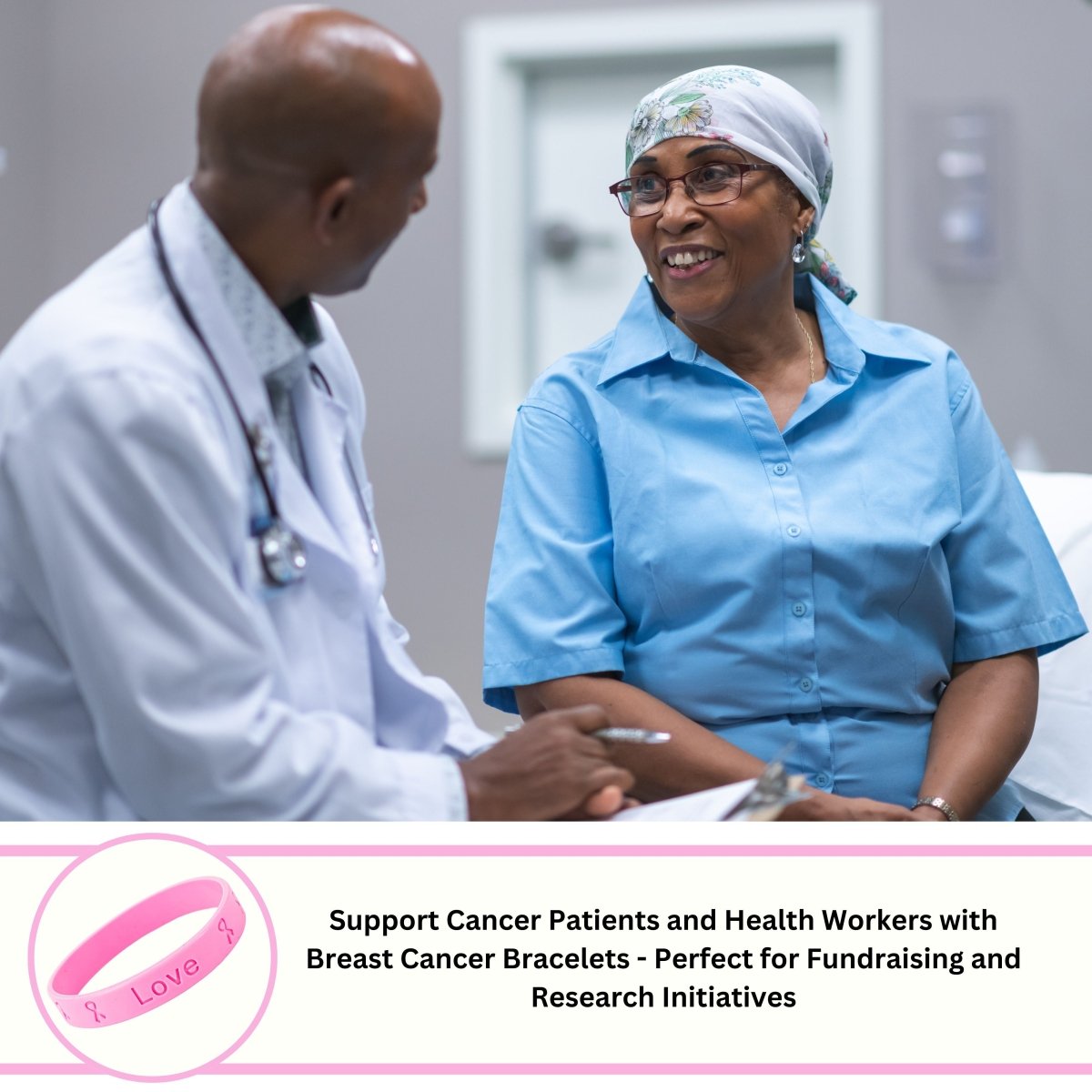 25 Pack Breast Cancer Pink Silicone Bracelets (25 Bracelets) - Fundraising For A Cause