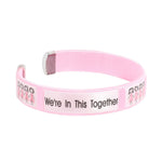 25 Pack Breast Cancer We're In This Together Bracelets - Fundraising For A Cause