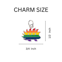 Load image into Gallery viewer, Libertarian Rainbow Porcupine Chunky Charm Bracelets - Fundraising For A Cause