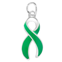 Load image into Gallery viewer, Large Green Ribbon Charms - Fundraising For A Cause