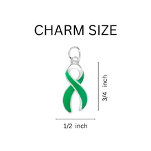 Load image into Gallery viewer, Large Green Ribbon Charms - Fundraising For A Cause