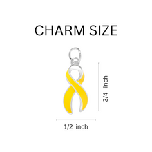 Load image into Gallery viewer, Large Yellow Ribbon Charms - Fundraising For A Cause