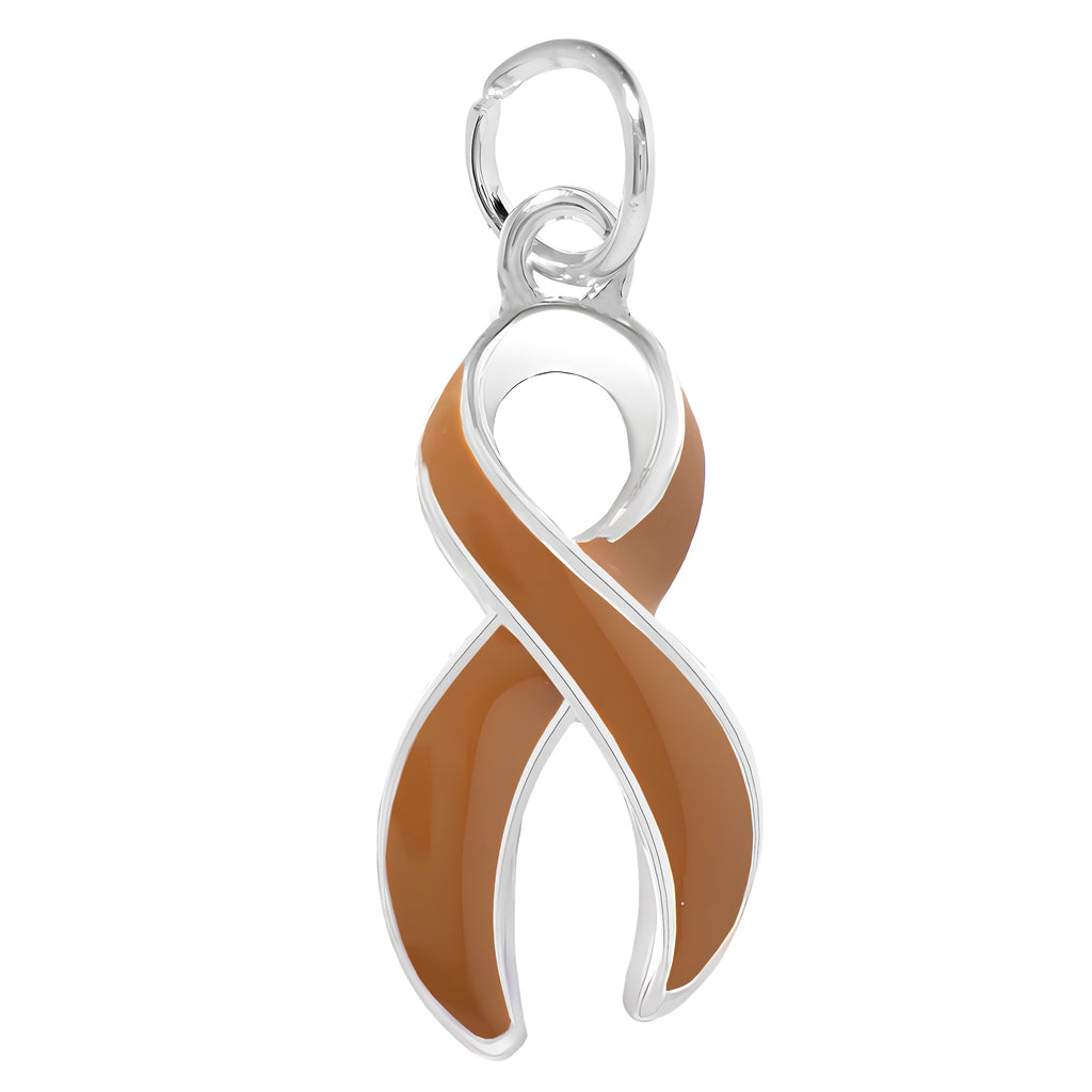 Large Brown Ribbon Charms Fundraising For A Cause