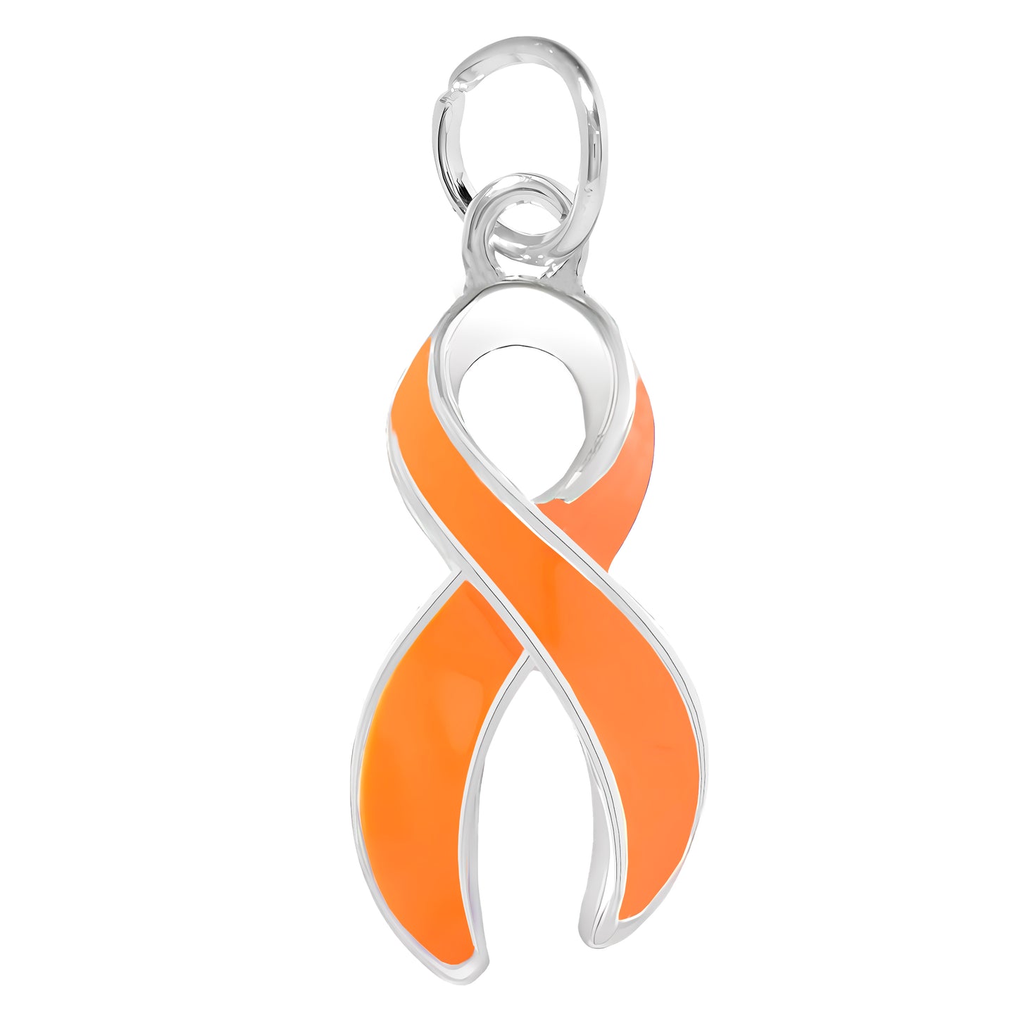 Large Orange Ribbon Charms - Fundraising For A Cause