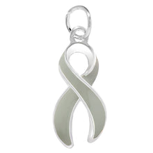 Load image into Gallery viewer, Large Gray Ribbon Charms - Fundraising For A Cause