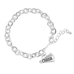 Cheerleading Megaphone Chunky Charm Bracelets - Fundraising For A Cause