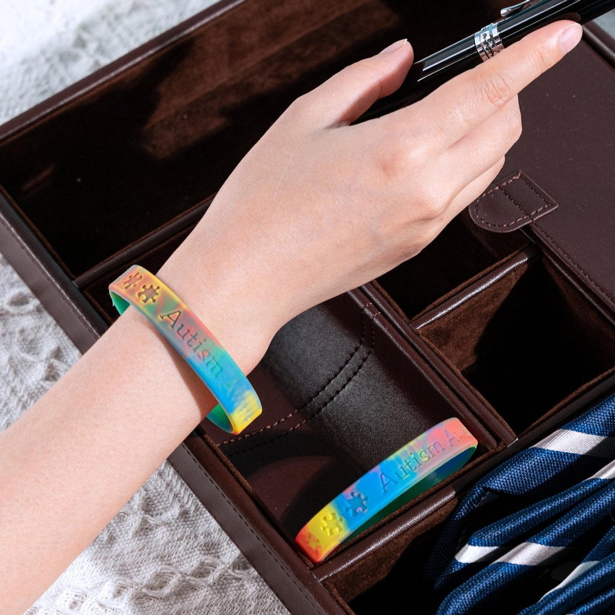 50Child Autism Awareness Silicone Bracelets - Fundraising For A Cause