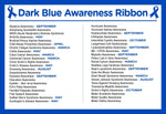 Dark Blue Silicone Bracelet Wristbands (Small/Child Sized) - Fundraising For A Cause
