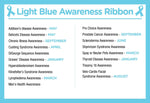 Child Light Blue Awareness Silicone Bracelet Wristbands - Fundraising For A Cause