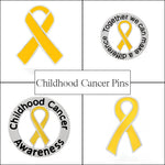 Childhood Cancer Ribbon Pins (Choose Your Pin) - Fundraising For A Cause
