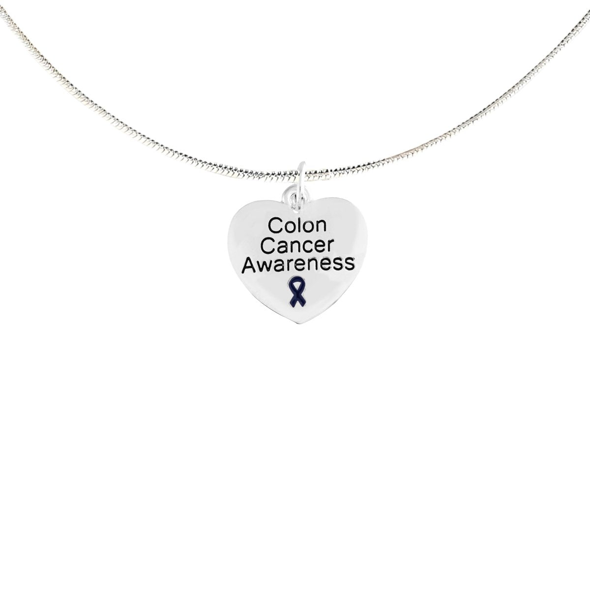 Colon Cancer Awareness Heart Necklaces - Fundraising For A Cause