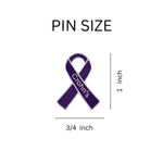 25 Crohn's Disease Awareness Ribbon Pins - Fundraising For A Cause