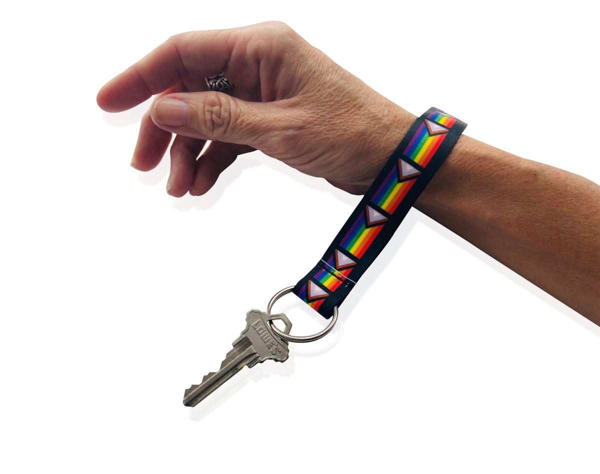 Daniel Quasar's "Progress Pride" Flag Lanyard Style Keychains - Fundraising For A Cause