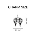 Double Angel Wings Religious Hanging Charms - Fundraising For A Cause