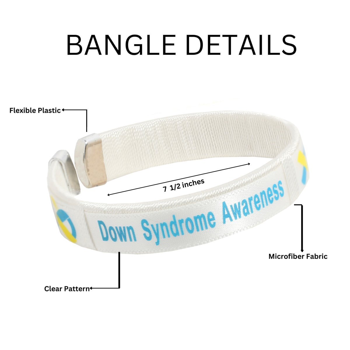 25 Down Syndrome Awareness Bangle Bracelets - Fundraising For A Cause