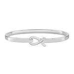 Elegant Silver Ribbon Bracelets - Fundraising For A Cause