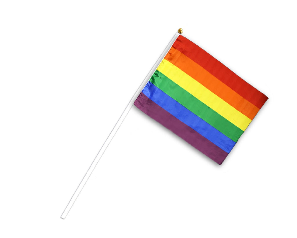 Small Rainbow Flags on a Stick - Fundraising For A Cause