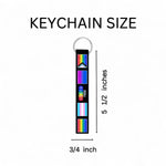 Gay Pride LGBTQ Multi Flag Lanyard Style Keychains - Fundraising For A Cause