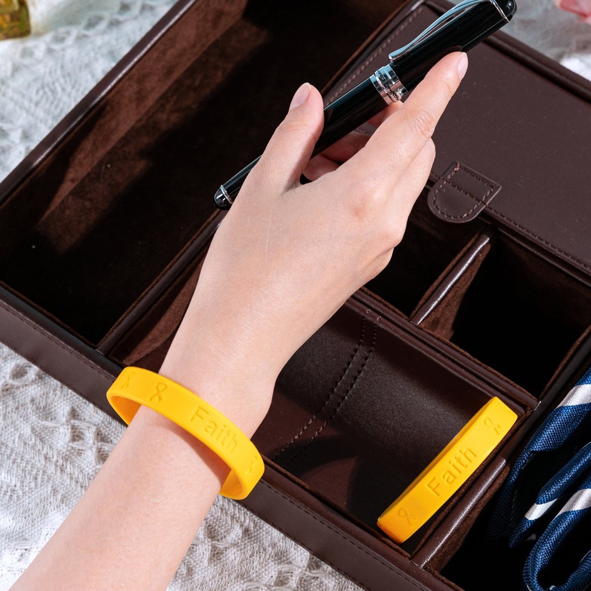 50 Pack Childhood Cancer Silicone Bracelets - Fundraising For A Cause