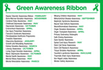Adult Green Awareness Silicone Bracelet Wristbands - Fundraising For A Cause