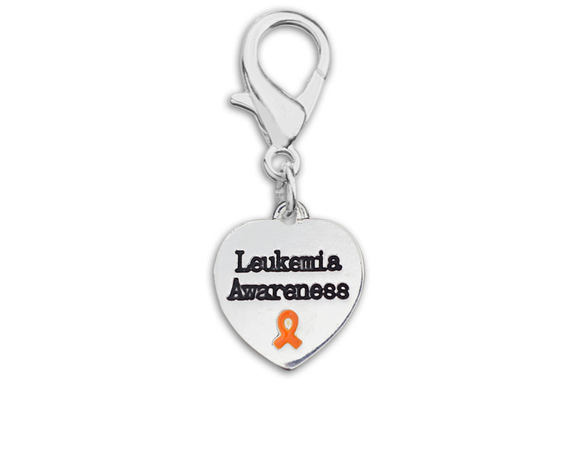 Leukemia Awareness Heart Hanging Charms - Fundraising For A Cause