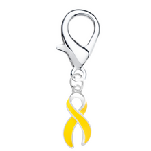 Load image into Gallery viewer, Large Yellow Ribbon Hanging Charms - Fundraising For A Cause