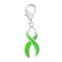 Load image into Gallery viewer, Large Lime Green Ribbon Hanging Charms - Fundraising For A Cause