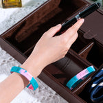 Hereditary Breast Cancer Pink & Teal Silicone Bracelet Wristbands - Fundraising For A Cause