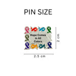 Hope Comes In All Colors Inspirational Pins - Fundraising For A Cause