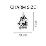5 Pack Horse Head Shaped Charms Partial Beaded Bracelets (5 Bracelets) - Fundraising For A Cause