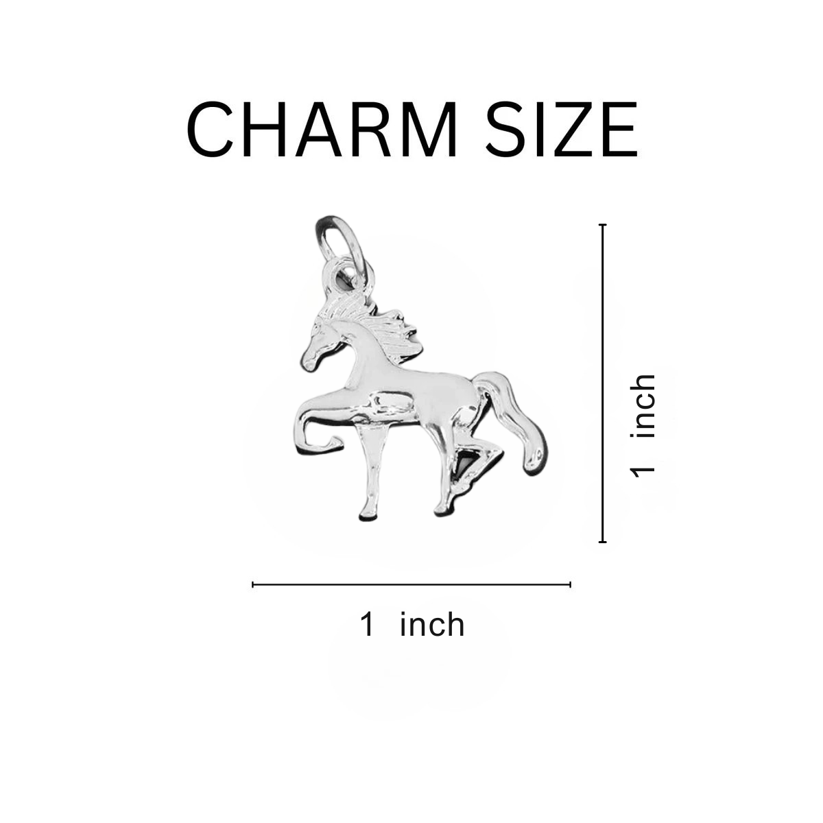 25 Pack Horse Shaped Charms  - Fundraising For A Cause