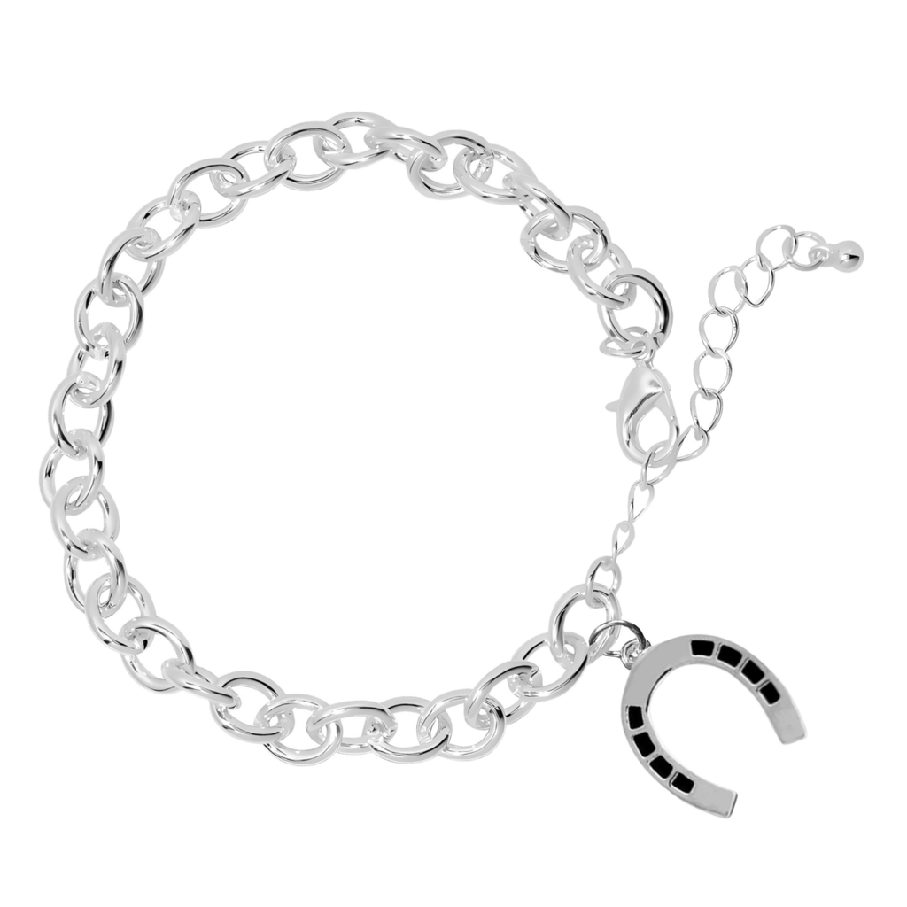 Horseshoe Charms Chain Link Style Bracelets - Fundraising For A Cause