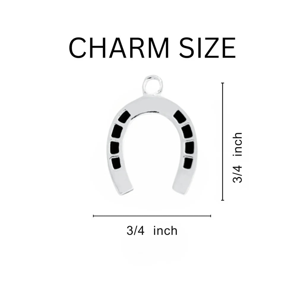 Horseshoe Charms Chain Link Style Bracelets - Fundraising For A Cause