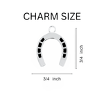 5 Pack Horseshoe Charms Partial Beaded Bracelets (5 Bracelets) - Fundraising For A Cause