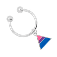 Load image into Gallery viewer, Triangle Bisexual Round Key Chains - Fundraising For A Cause