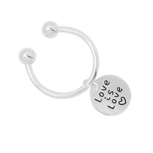 Load image into Gallery viewer, Love Is Love Circle Charm Key Chains - Fundraising For A Cause