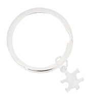 Load image into Gallery viewer, Small Autism Puzzle Piece Split Style Key Chains