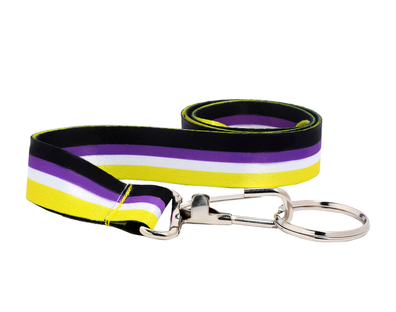 Nonbinary Flag Colored Lanyards - Fundraising For A Cause