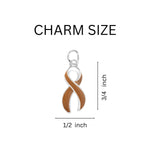 12 Pairs Large Brown Ribbon Hanging Earrings - Fundraising For A Cause