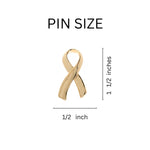 Large Childhood Cancer Ribbon Pins - Fundraising For A Cause