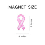 Large Find The Cure Pink Ribbon Breast Cancer Car Magnets - Fundraising For A Cause