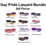 Large Gay Pride Lanyard Bundle - 200 Pieces - Fundraising For A Cause
