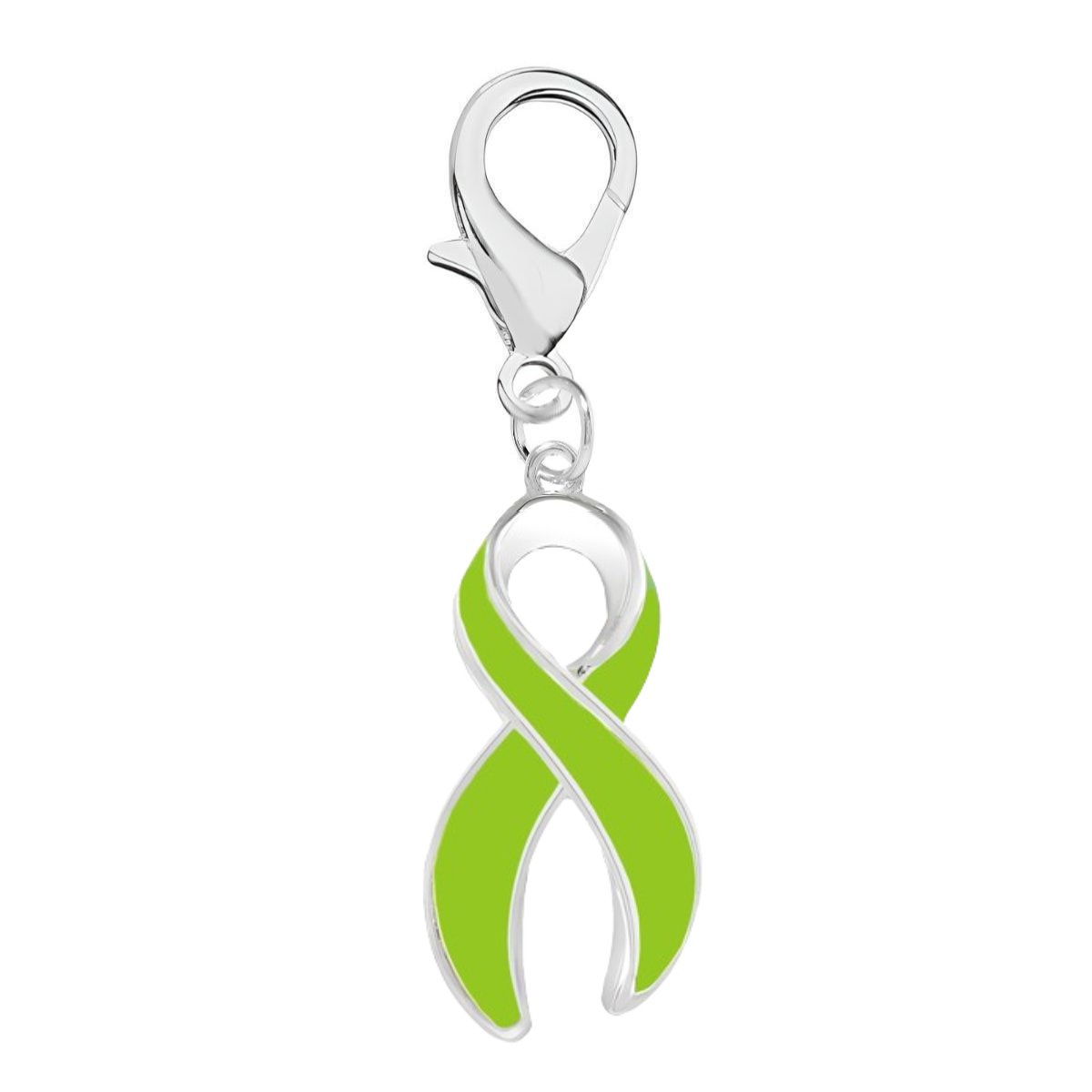 Large Lime Green Ribbon Hanging Charms