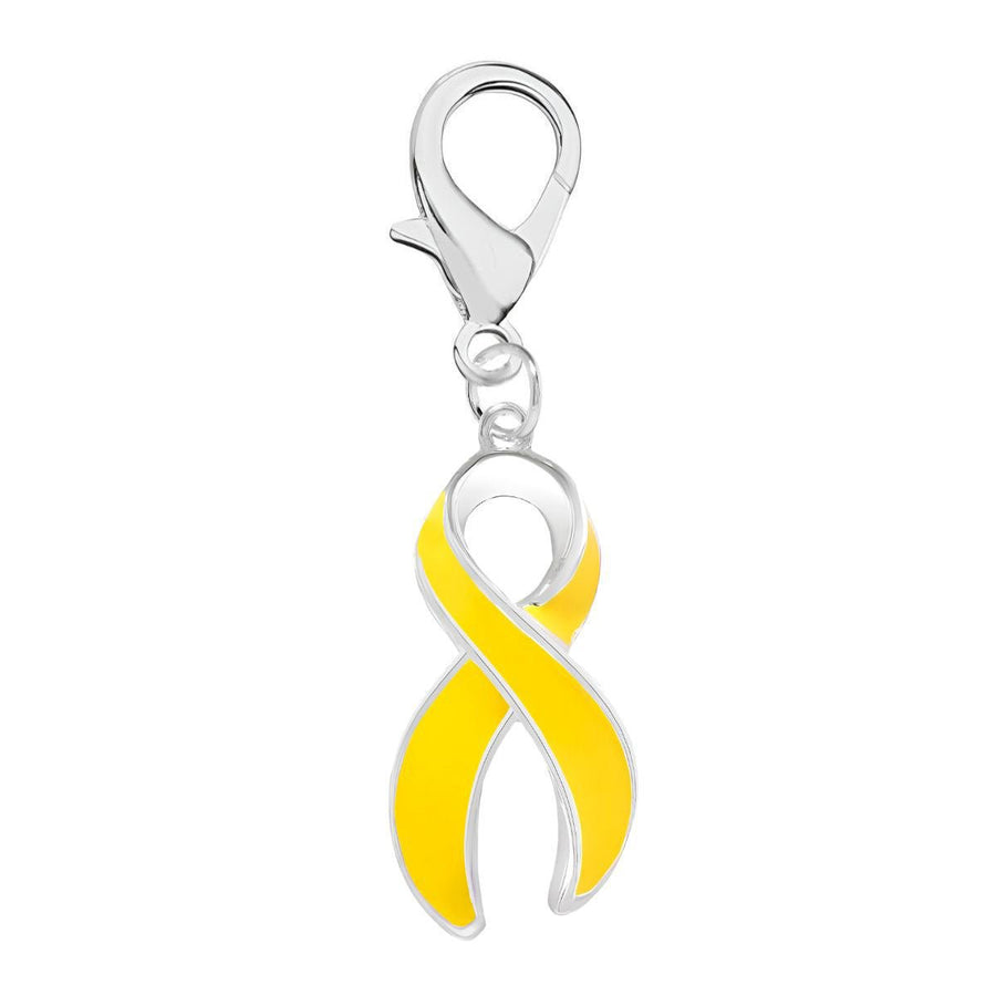 Large Yellow Ribbon Hanging Charms - Fundraising For A Cause
