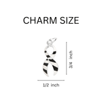25 Pack Large Zebra Print Ribbon Charms  - Fundraising For A Cause