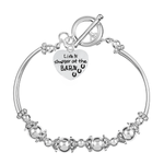 5 Pack Life is Simpler at the Barn Charm Partial Beaded Bracelets (5 Bracelets) - Fundraising For A Cause