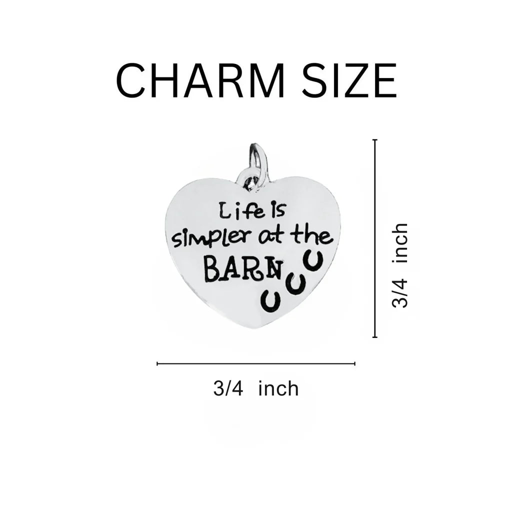 Life is Simpler at the Barn Chunky Charm Bracelets - Fundraising For A Cause