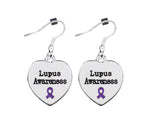 12 Pairs Lupus Awareness Heart Earrings - Fundraising For A Cause