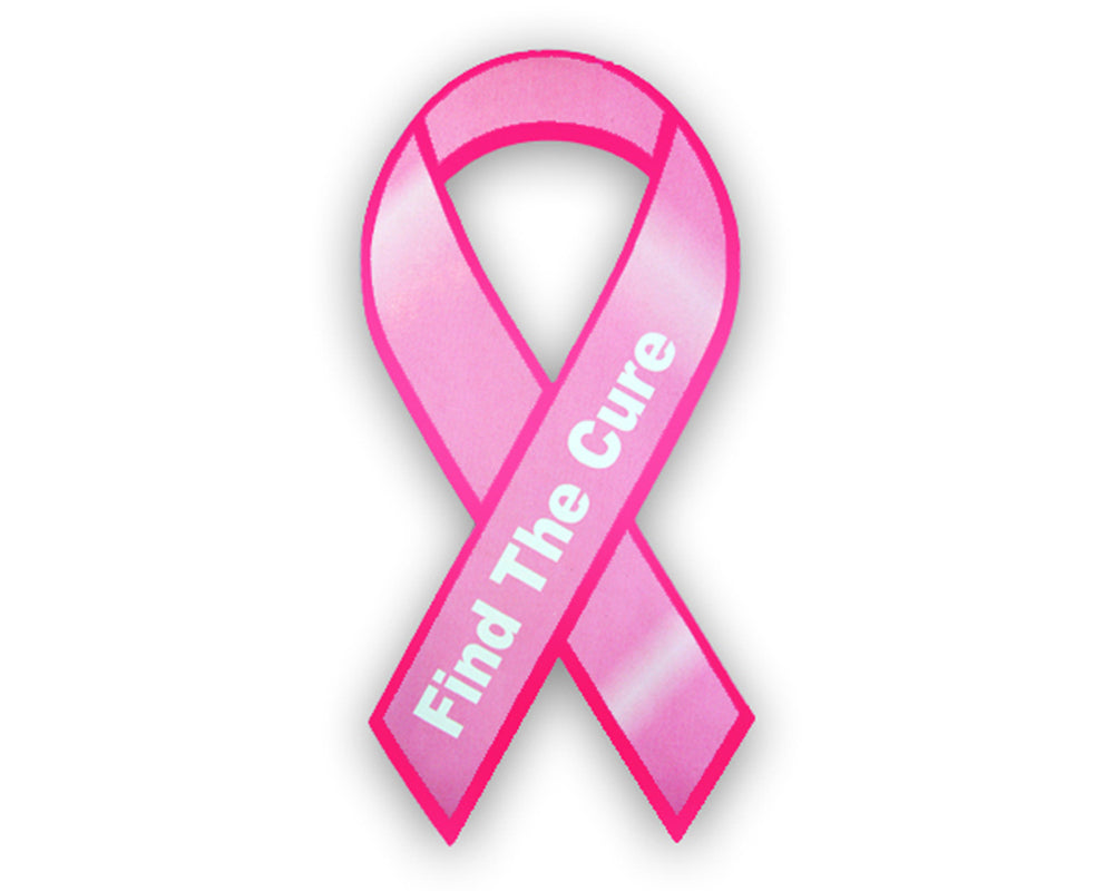 Small Find The Cure Pink Ribbon Magnet