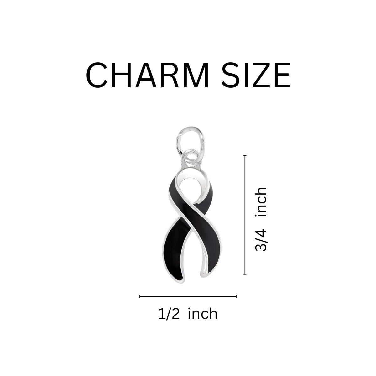 12 Melanoma Black Ribbon Rope Bracelets - Fundraising For A Cause